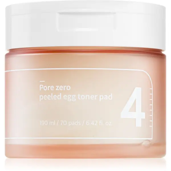 Numbuzin Numbuzin No. 4 Pore Zero Peeled Egg Toner Pad blazinice za piling lica protiv sjaja kože lica i proširenih pora 70 kom