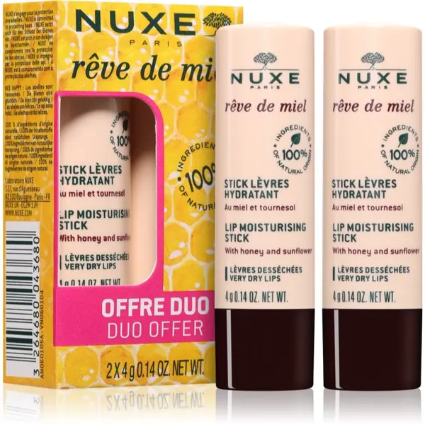 Nuxe Nuxe Rêve de Miel Duo balzam za usne ekonomično pakiranje