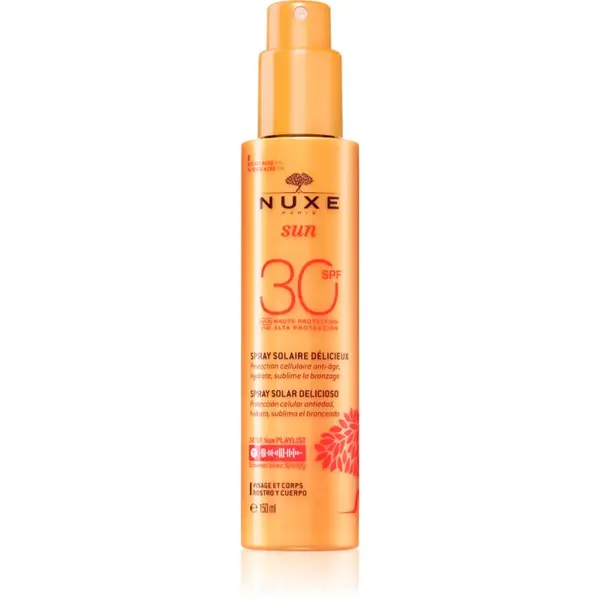 Nuxe Nuxe Sun Delicious Solar Spray sprej za sunčanje za lice i tijelo SPF 30 150 ml