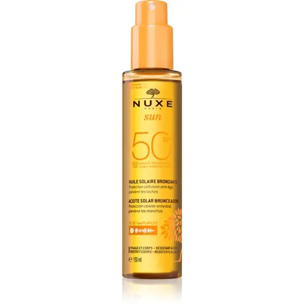 Nuxe Nuxe Sun Face and Body Tanning Sun Oil ulje za sunčanje za lice i tijelo SPF 50 150 ml