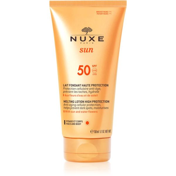 Nuxe Nuxe Sun zaštitno mlijeko za sunčanje SPF 50 150 ml