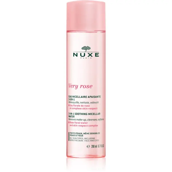 Nuxe Nuxe Very Rose 3-in-1 Soothing Micellar Water umirujuća micelarna voda za lice i oči 200 ml