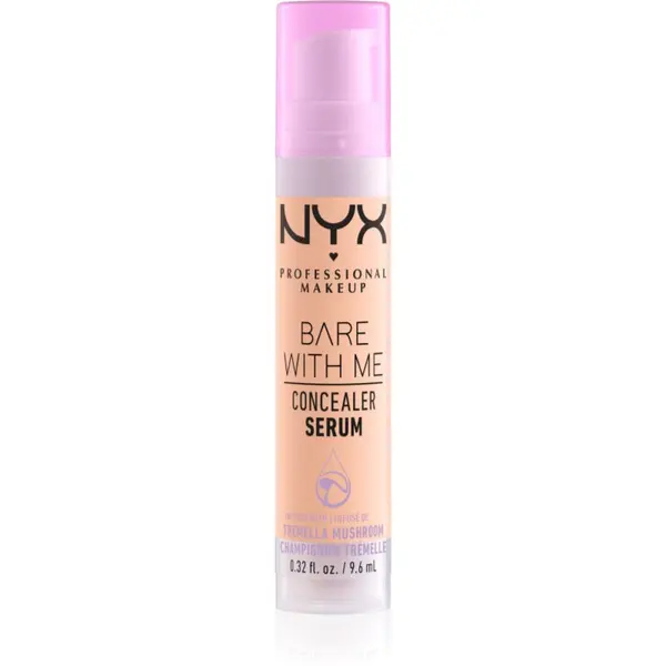 NYX Professional Makeup NYX Professional Makeup Bare With Me Concealer Serum hidratantni korektor 2 u 1 nijansa 2.5 Medium Vanilla 9,6 ml