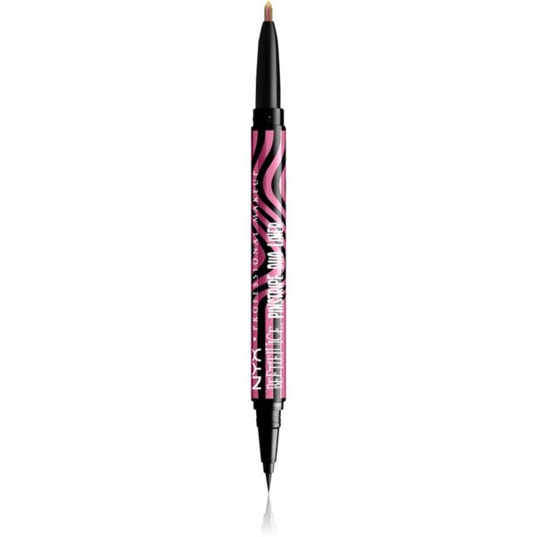 NYX Professional Makeup NYX Professional Makeup Beetlejuice Pinstripe Duo Liner Eyeliner 2 u 1 nijansa 01 Pink Chrome 0,5 ml