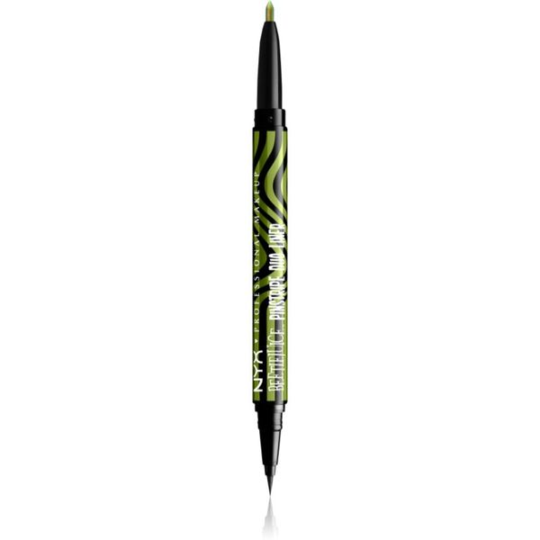 NYX Professional Makeup NYX Professional Makeup Beetlejuice Pinstripe Duo Liner Eyeliner 2 u 1 nijansa 03 Green Chrome 0,5 ml
