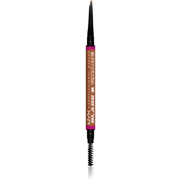 NYX Professional Makeup NYX Professional Makeup Blade & Shade olovka za obrve sa četkicom nijansa 05 Auburn g