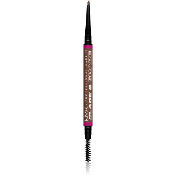 NYX Professional Makeup NYX Professional Makeup Blade & Shade olovka za obrve sa četkicom nijansa 08 Chocolate g