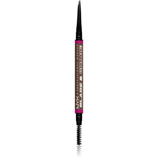 NYX Professional Makeup NYX Professional Makeup Blade & Shade olovka za obrve sa četkicom nijansa 09 Brunette g