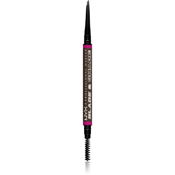 NYX Professional Makeup NYX Professional Makeup Blade & Shade olovka za obrve sa četkicom nijansa Espresso 0.06 g
