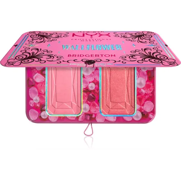NYX Professional Makeup NYX Professional Makeup Bridgerton Royal Blush paleta rumenila nijansa 01 Wallflower 2x5 g