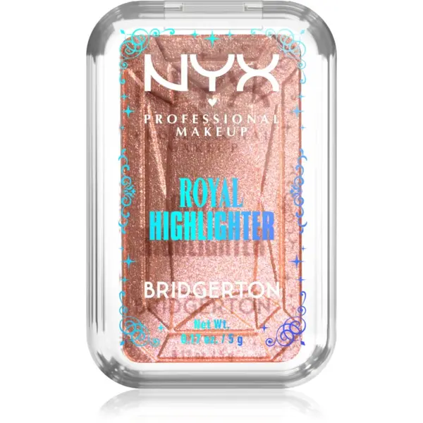 NYX Professional Makeup NYX Professional Makeup Bridgerton Royal Highlighter highlighter nijansa 01 Iridescent Peach 5 g