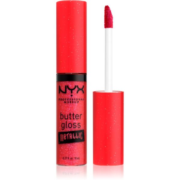NYX Professional Makeup NYX Professional Makeup Butter Gloss Metallic metalik sjajilo za usne nijansa 09 Blood 8 ml