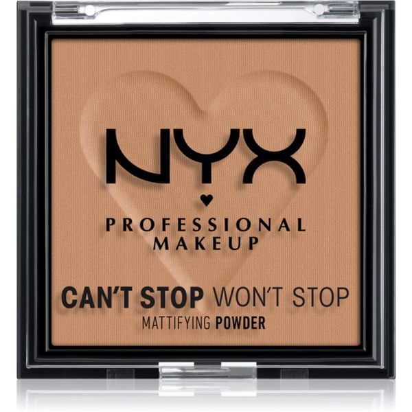 NYX Professional Makeup NYX Professional Makeup Can't Stop Won't Stop Mattifying Powder matirajući puder nijansa 07 Caramel 6 g