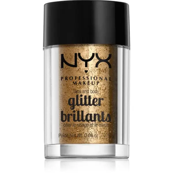 NYX Professional Makeup NYX Professional Makeup Face & Body Glitter Brillants šljokice za lice i tijelo nijansa 08 Bronze 2.5 g