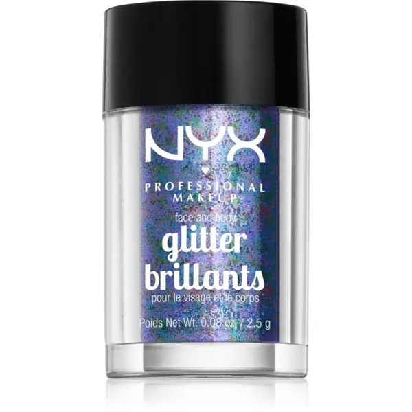 NYX Professional Makeup NYX Professional Makeup Face & Body Glitter Brillants šljokice za lice i tijelo nijansa 11 Violet 2.5 g
