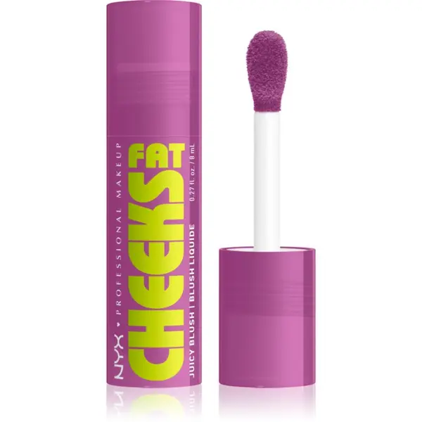 NYX Professional Makeup NYX Professional Makeup Fat Cheeks Juicy Blush tekuće rumenilo nijansa 08 Blueberry Burst 8 ml