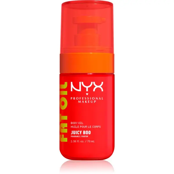 NYX Professional Makeup NYX Professional Makeup Fat Oil Body hranjivo ulje za tijelo daje hidrataciju i sjaj s mirisom Juicy Boo 70 ml