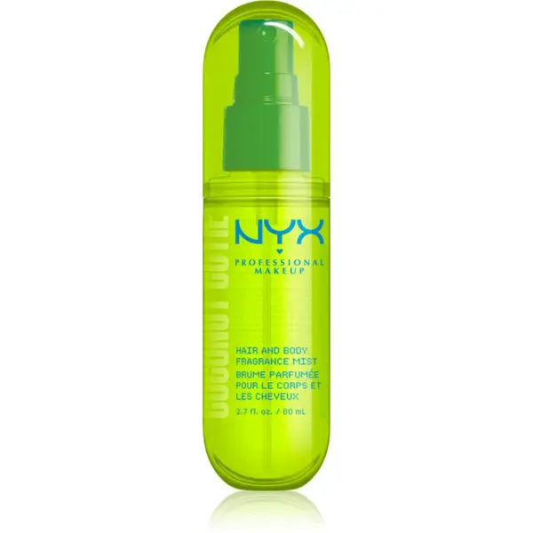 NYX Professional Makeup NYX Professional Makeup Fat Oil Body mirisna maglica za kosu i tijelo s mirisom Coconut Cutie 80 ml