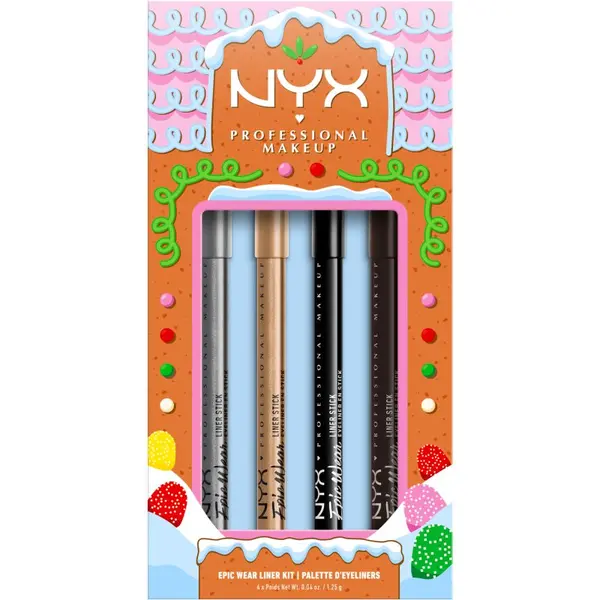 NYX Professional Makeup NYX Professional Makeup Gingerbaddie Land Epic Liner poklon set za oči