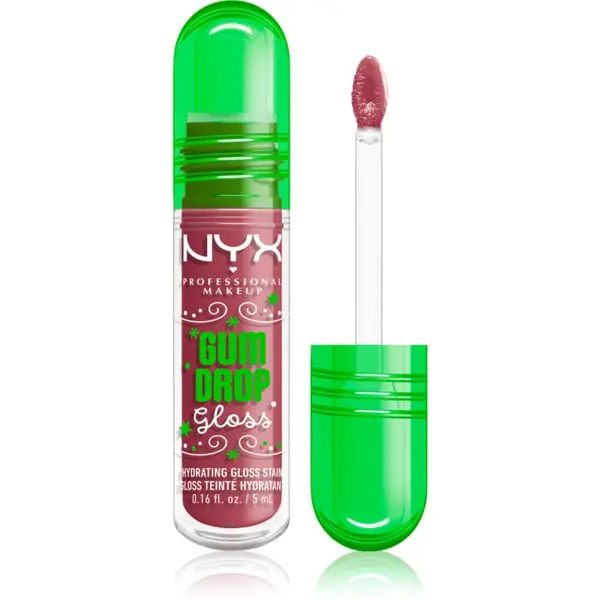 NYX Professional Makeup NYX Professional Makeup Gingerbaddie Land Gum Drop sjajilo za usne nijansa 02 Bubblegum Burst 1 kom