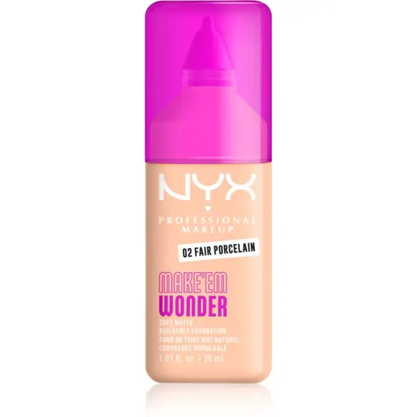 NYX Professional Makeup NYX Professional Makeup Make ‘Em Wonder blagi matirajući puder nijansa 02 Fair Porcelain 30 ml
