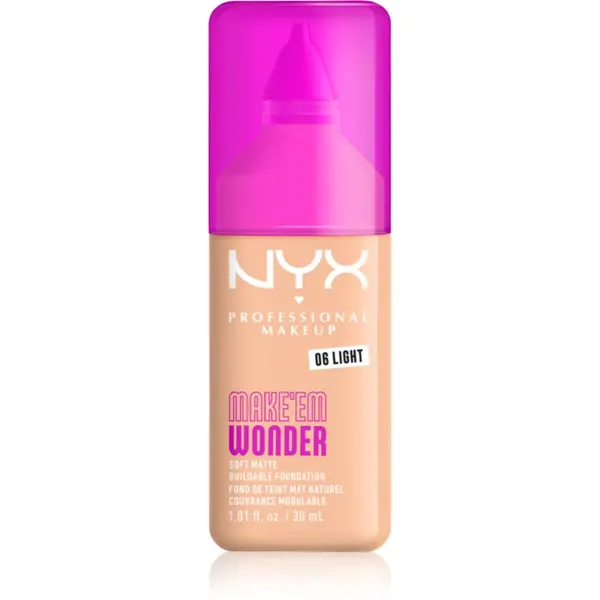 NYX Professional Makeup NYX Professional Makeup Make ‘Em Wonder blagi matirajući puder nijansa 06 Light 30 ml