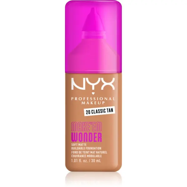 NYX Professional Makeup NYX Professional Makeup Make ‘Em Wonder blagi matirajući puder nijansa 20 Classic Tan 30 ml