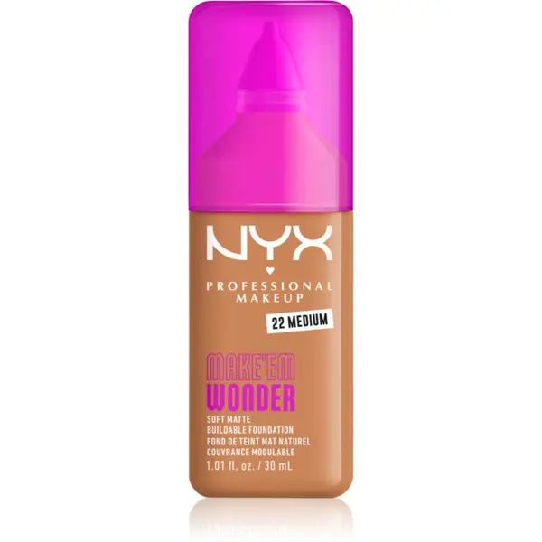 NYX Professional Makeup NYX Professional Makeup Make ‘Em Wonder blagi matirajući puder nijansa 22 Medium 30 ml