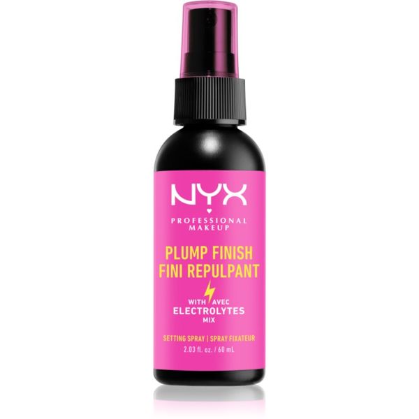 NYX Professional Makeup NYX Professional Makeup Plump Finish Setting Spray sprej za fiksiranje šminke s vitaminima 60 ml