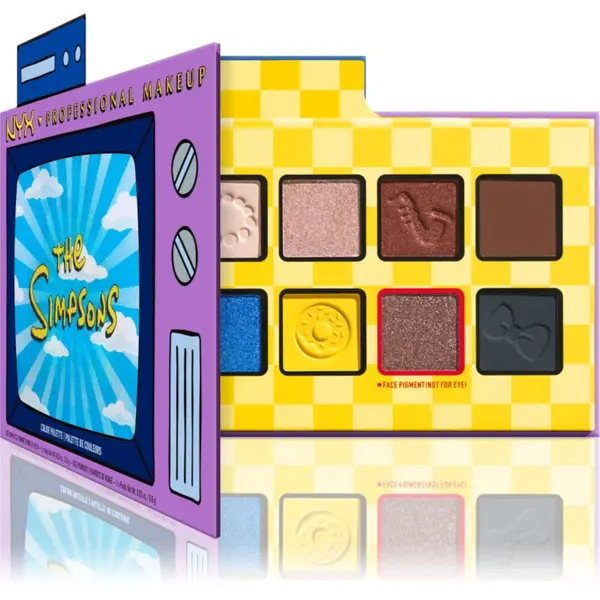 NYX Professional Makeup NYX Professional Makeup The Simpsons paleta sjenila za oči 1 kom