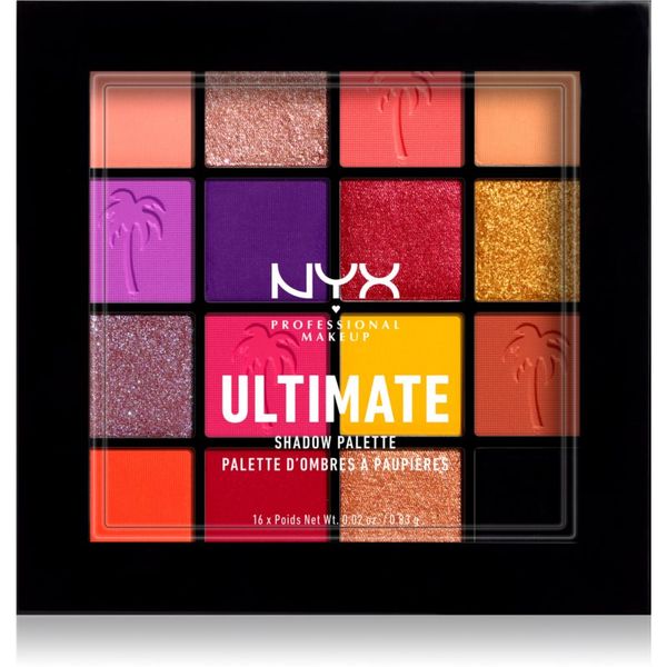 NYX Professional Makeup NYX Professional Makeup Ultimate Shadow Palette paleta sjenila za oči nijansa 13 - Festival 16 x 0.83 g
