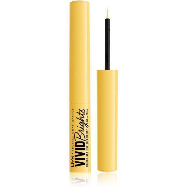 NYX Professional Makeup NYX Professional Makeup Vivid Brights tekući eyelineri nijansa 03 Had Me At Yellow 2 ml