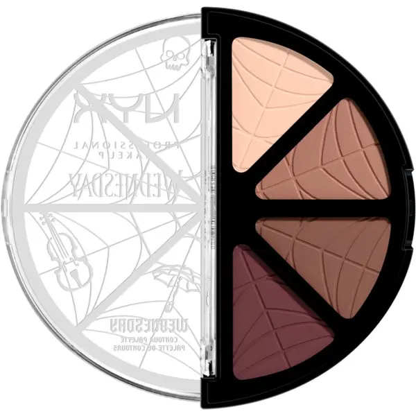 NYX Professional Makeup NYX Professional Makeup Wednesday Contour Palette paleta za konturiranje 4x2.88 g