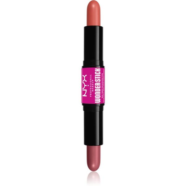 NYX Professional Makeup NYX Professional Makeup Wonder Stick Cream Blush dvostrani korektor nijansa 02 Honey Orange N Rose 2x4 g