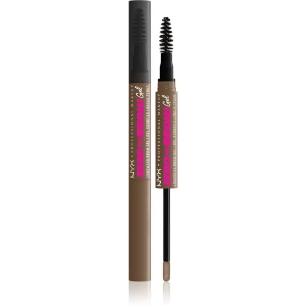 NYX Professional Makeup NYX Professional Makeup Zero To Brow Gel gel za obrve s aplikatorom nijansa 02 Ash Blonde 2 ml