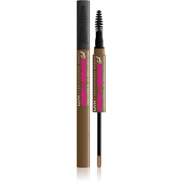 NYX Professional Makeup NYX Professional Makeup Zero To Brow Gel gel za obrve s aplikatorom nijansa 03 Taupe 2 ml