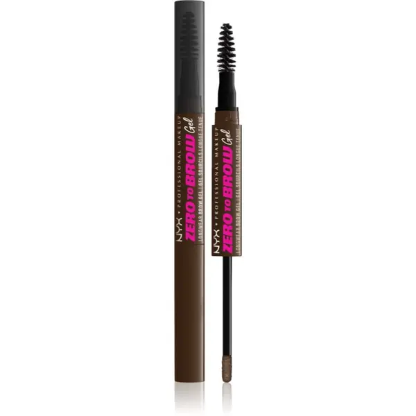 NYX Professional Makeup NYX Professional Makeup Zero To Brow Gel gel za obrve s aplikatorom nijansa 07 Espresso 2 ml