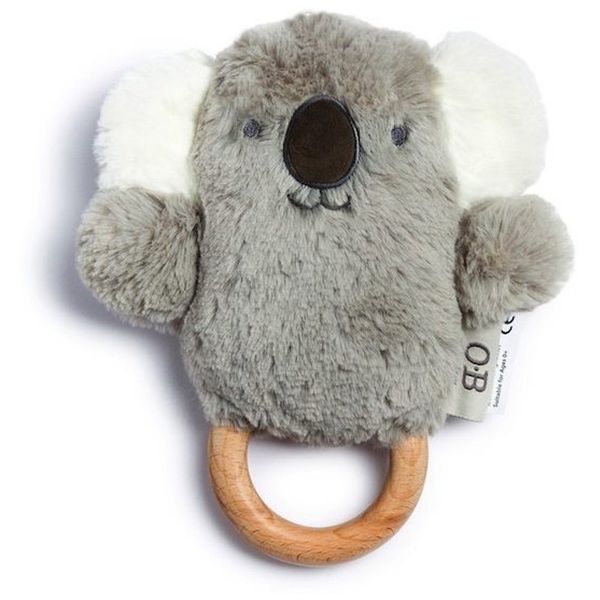 O.B Designs O.B Designs Bunny Soft Rattle Toy plišana igračka sa zvečkom Grey 3m+ 1 kom