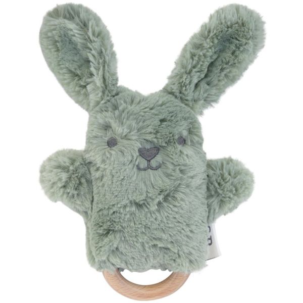 O.B Designs O.B Designs Bunny Soft Rattle Toy plišana igračka sa zvečkom Sage 3m+ 1 kom