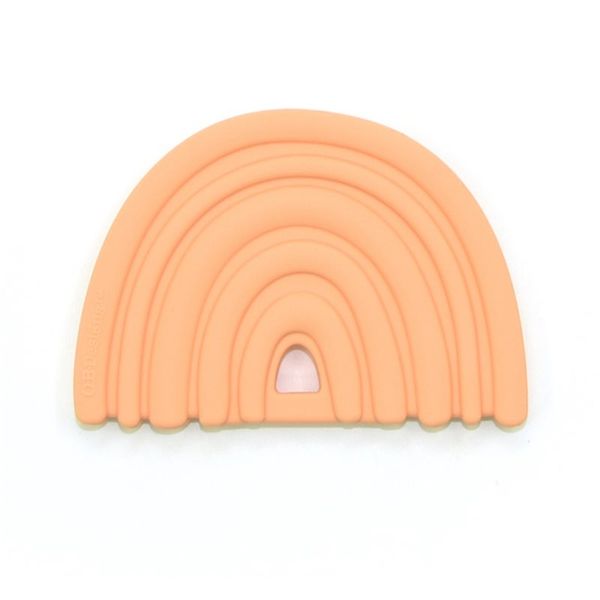 O.B Designs O.B Designs Rainbow Teether grickalica za bebe Peach 3m+ 1 kom