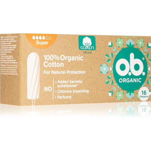 o.b. o.b. Organic Super tamponi 16 kom