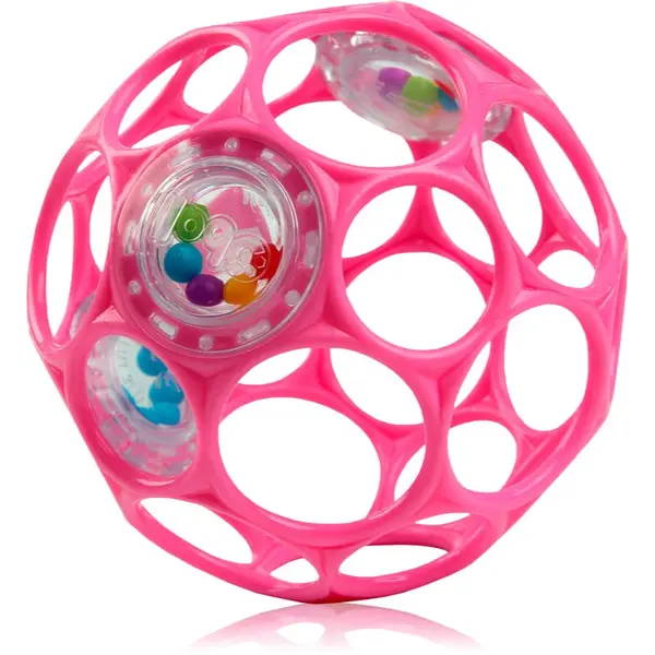 Oball Oball Rattle zvečka 0 m+ Dark pink 1 kom