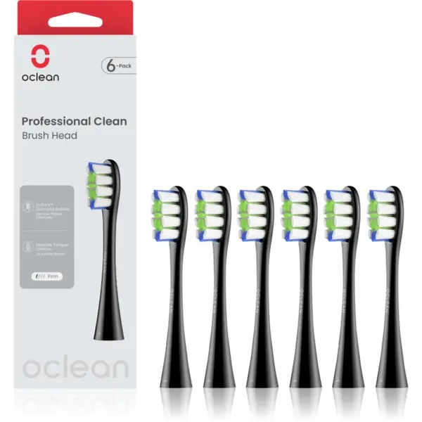 OClean Oclean Professional Clean P1C5 zamjenske glave Crna 6 kom