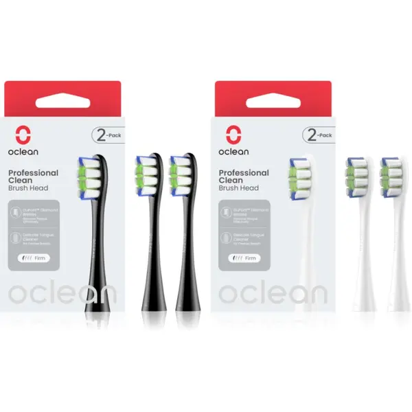 OClean Oclean Professional Clean Set zamjenske glave za zubnu četkicu Black & White