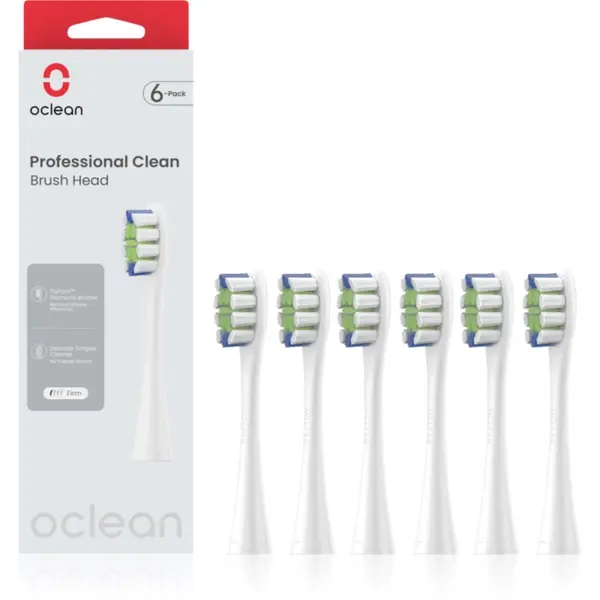 OClean Oclean Professional Clean zamjenske glave Bijela 6 kom