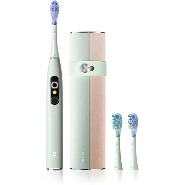 OClean Oclean X Ultra 20 Set sonična četkica za zube + 2 zamjenske glave s putnom torbicom Green
