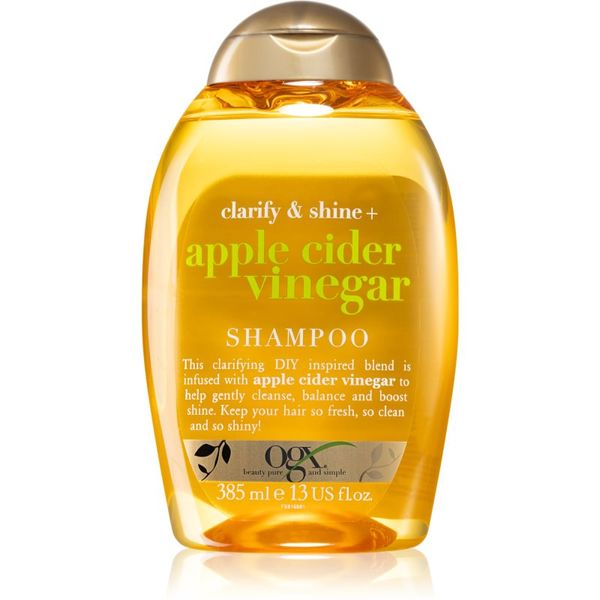 OGX OGX Apple Cider Vinegar šampon za čišćenje za sjajnu i mekanu kosu 385 ml