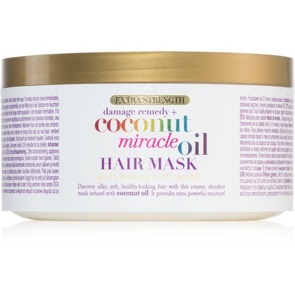 OGX OGX Coconut Miracle Oil maska za dubinsko jačanje kose s kokosovim uljem 300 ml