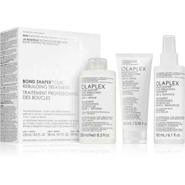 Olaplex Olaplex Bond Shaper Curl Rebuilding Treatment set set za kovrčavu kosu 3 kom