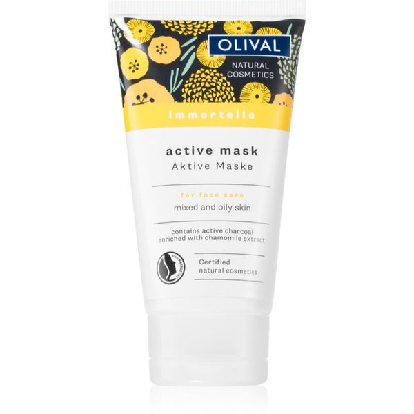 Olival Olival Immortelle Active Mask maska za čišćenje lica za mješovitu i masnu kožu 75 ml